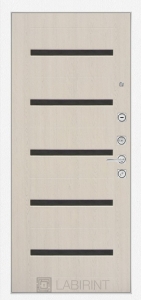 ВЕРСАЛЬ 01 - Беленый дуб, стекло черное