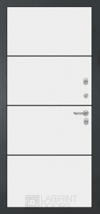 АТЛАНТИК 25 термо - Белый софт, черный молдинг