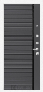 ВЕРСАЛЬ 22 - Графит софт, черная вставка