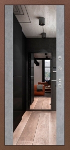 Термо Магнит с Зеркалом Максимум - Бетон светлый