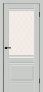 Прима-3 Grey Silk / White Сrystal