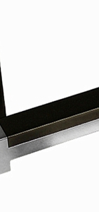 Ручка на квадратной накладке 289 ВН/РС Черный никель/хром