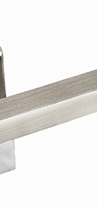 Ручка на квадратной накладке 292 НН/РС Белый никель/хром