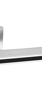 Ручка на квадратной накладке A-530 SILVER Серебро матовое