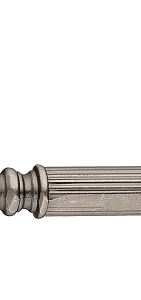 Ручка на круглой накладке A-411 АS Античное серебро