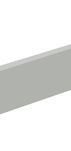 Плинтус №4, Эмаль Серая, 80*2070*16