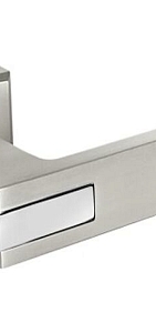 Ручка на квадратной накладке 291 ВSL Матовый алюминий/жемчуг