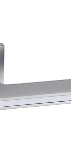 Ручка на квадратной накладке A-529 SILVER Серебро матовое