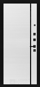 ШТОРМ 22 - Белый софт, черная вставка
