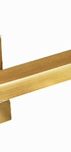 Ручка на квадратной накладке 292 SB/PB Золото матовое/золото