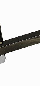 Ручка на квадратной накладке 288 ВН/РС Черный никель/хром